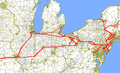 SJ&W Route Map